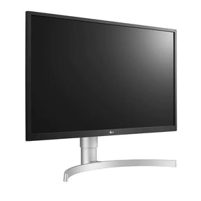 LG 27" 4K UHD IPS Paneles Monitor, előlnézet jobbra fordítva, 27UL550-W